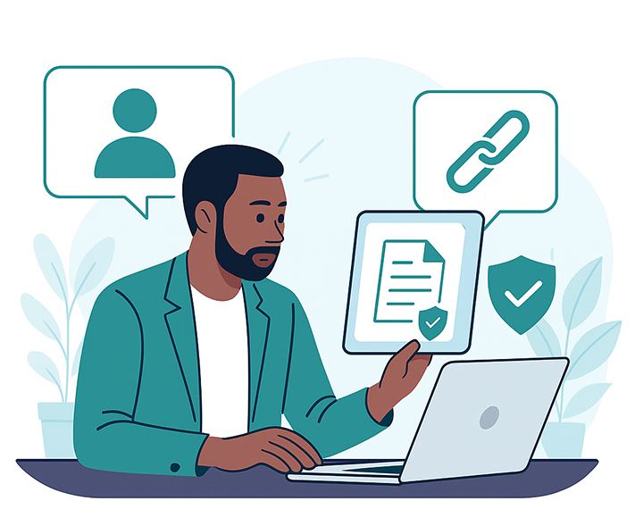 Secured document sharing options