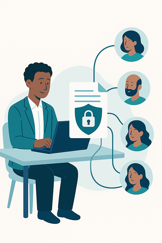 Secured Document sharing with multiple users